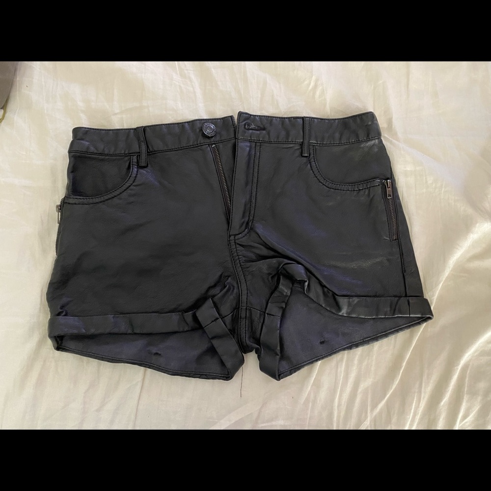 ❌SOLD❌Faux Leather Shorts